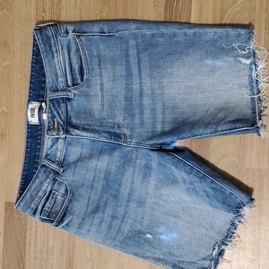 Paige Stretch Denim Cutoff Shorts